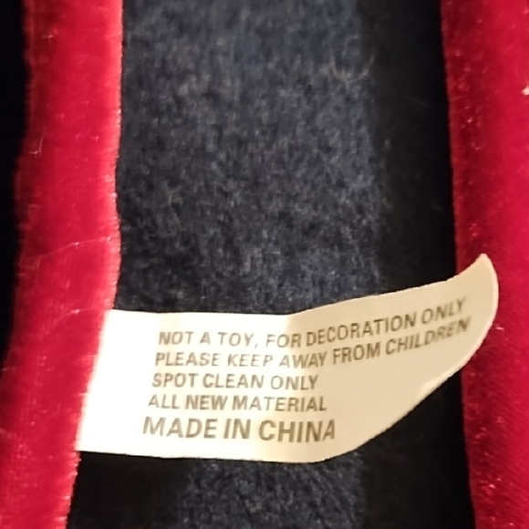 Festive Velvet Appliqued Snowman Tree Skirt Dark Navy - Picture 4 of 14